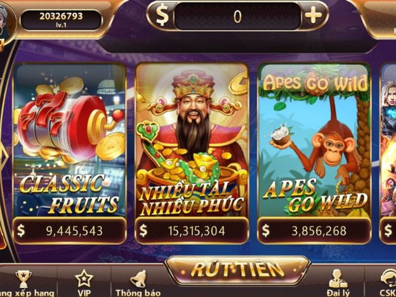 Hình ảnh minh họa các loại trò chơi slot khác nhau: cổ điển, video, jackpot lũy tiến và 3D